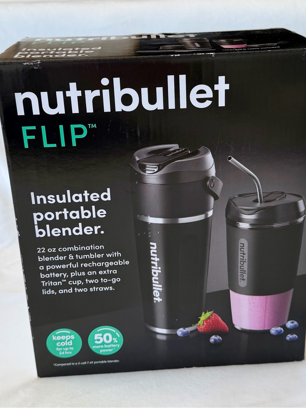 Nutribullet FLIP Insulated Portable Blender - Black